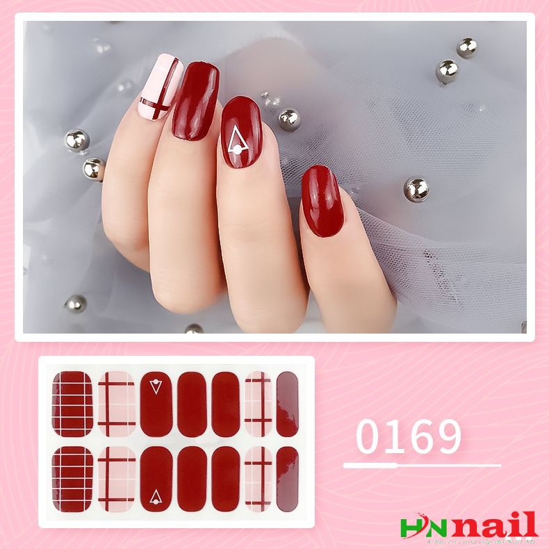 Sticker decal dán móng làm đẹp nail mi theo phong cách thời trang nữ Hàn Quốc (Set gồm 14 miếng) shop hnnail