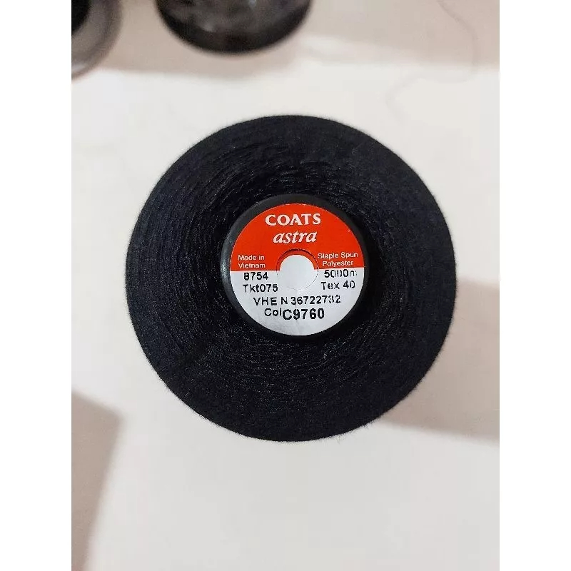 Chỉ may Coats Astra Đen tex 40-5000m
