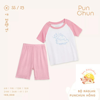 Punchun bộ cộc tay raglan SS2023D01