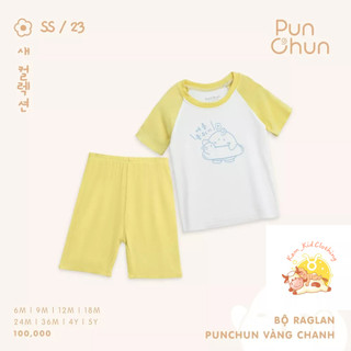 Punchun bộ cộc tay raglan SS2023D01