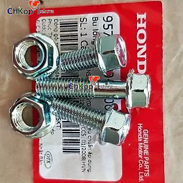 ốc bắt báng để chân sau xe Dream Việt Chính hãng honda ( giá bán fun bộ hoặc lẻ tùy chọn đai ốc, bu lông)