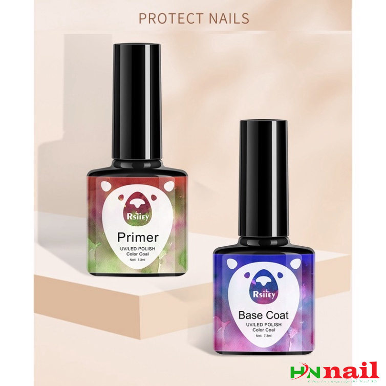 Sơn gel  base coat (sơn lot) top coat (bóng) trang trí móng làm đẹp nail mi spa shop hnnail