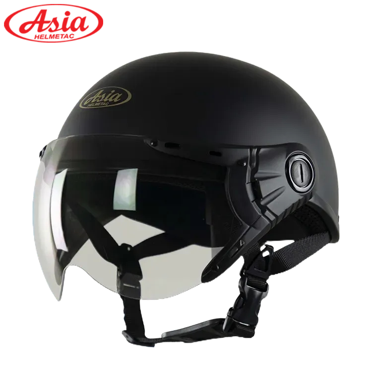 Mũ Bảo Hiểm nửa đầu Có Kính - Asia MT-105K - Gọn nhẹ - Tiện dụng - Hàng Chính Hãng, Bảo Hành 1 năm