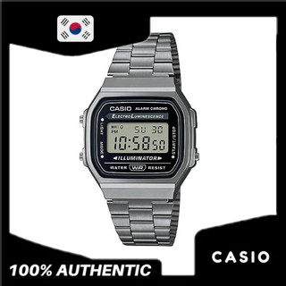 Đồng hồ casio nam dây kim loại vintage a168wgg-1adf chính hãng bill hàn