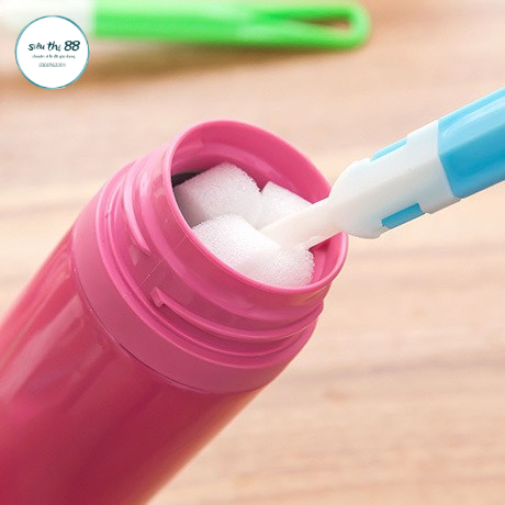 Que Rửa Cốc, Bình Sữa Mút Tiện Dụng - Que Rửa Cốc Bọt Biển  88111 SIÊU THỊ 88