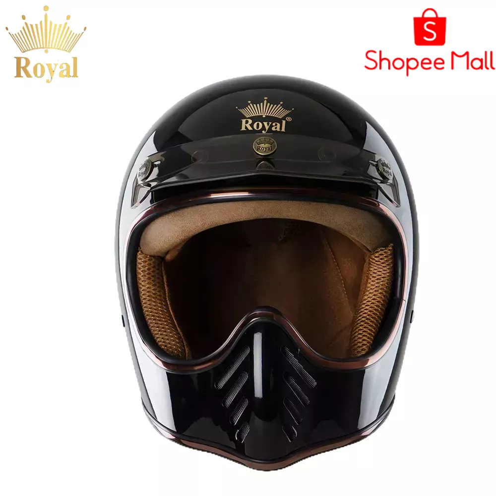 Nón Bảo Hiểm Fullface Classic Thời Trang Royal H1 Ngầu, Chất, Cá Tính, An Toàn, Bảo Hành Chính Hãng 1 năm