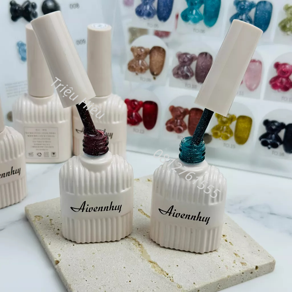 Sơn nhũ flash các sét 9 màu, sét 16 màu tặng kèm bảng