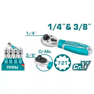 Cần siết lực tự động đảo chiều 1/4 inch và 3/8 inch total tht1061438