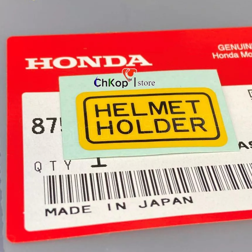 Tem thông số dream chữ Helmet dán thùng xăng xe Dream thái zin honda