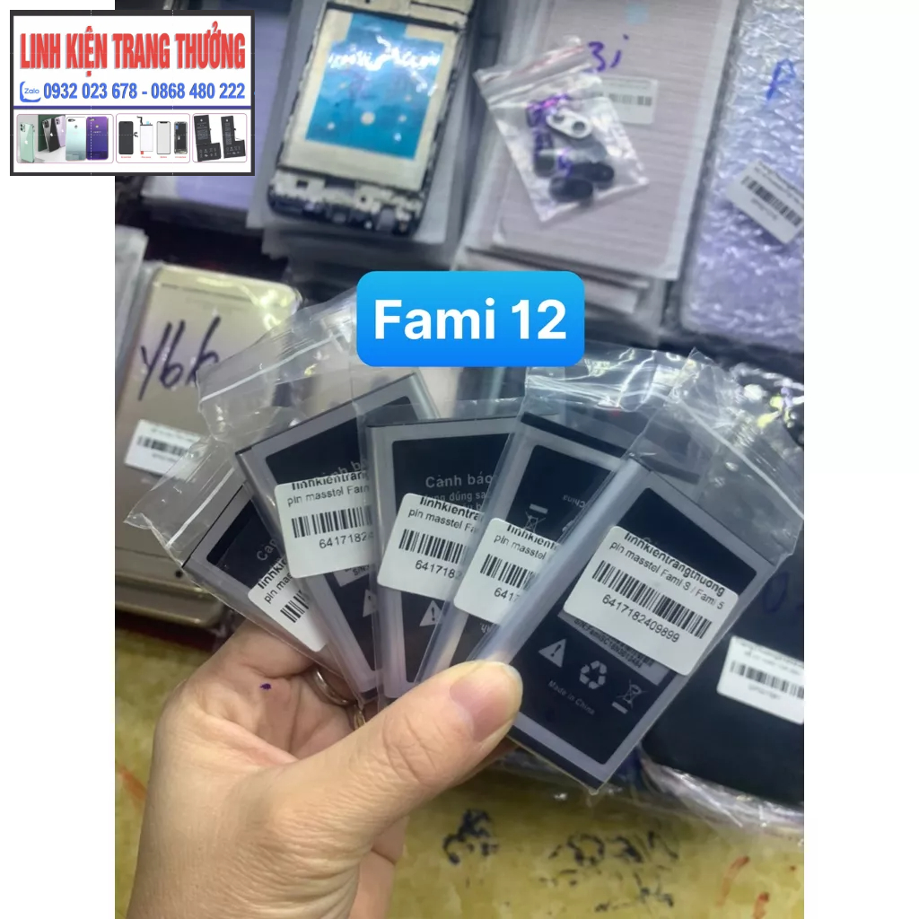 pin loại 1 điện thoại masstel Fami 5 / fami s / pin mới 1000mAh