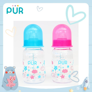 Bình sữa cổ thường thân thon có eo Pur