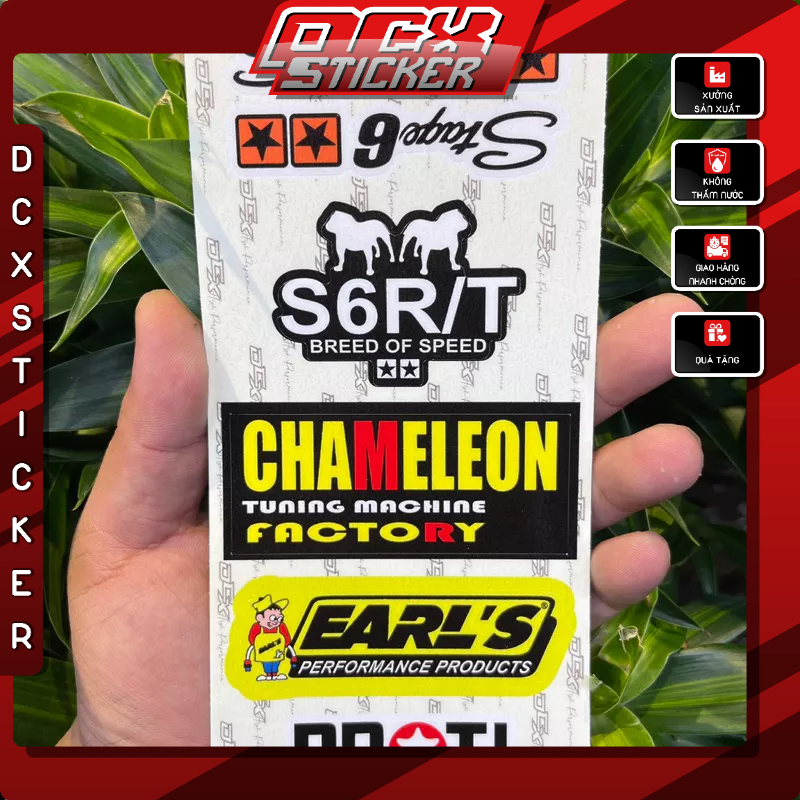 SET STICKER LOGO | Chất Liệu Decal Cao Cấp , Chống Thấm Nước , Không Phai Màu , Dán Đa Vị Trí