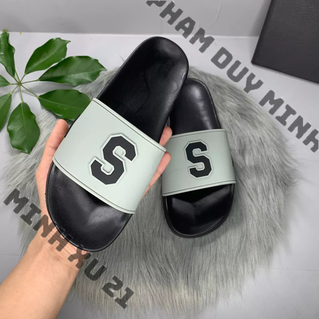 Dép Nam Nữ, Dép Quai Ngang Cao Cấp 3 Sọc đế bánh mì đủ size