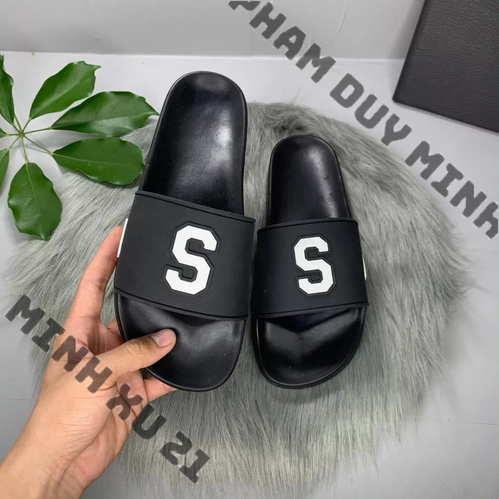 Dép Nam Nữ, Dép Quai Ngang Cao Cấp 3 Sọc đế bánh mì đủ size