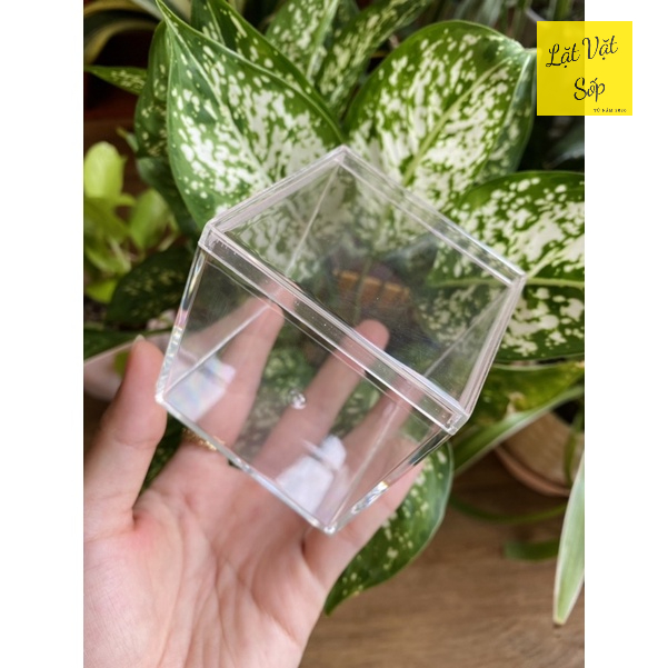 Hộp mica kích thước 6.5*6.5cm dùng trưng bày mô hình, mẫu vật, sản phẩm,...