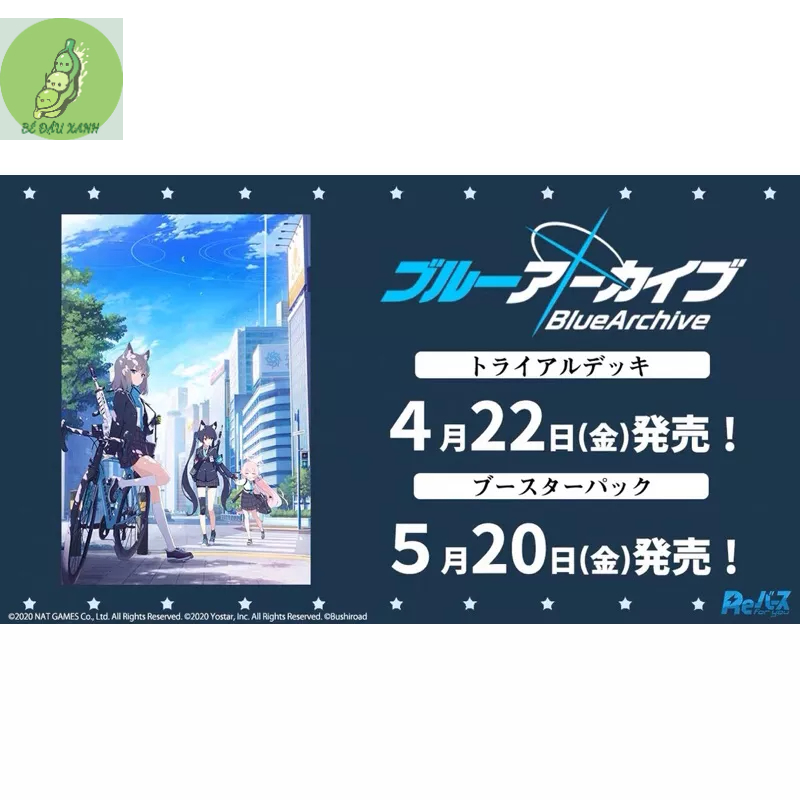 Thẻ bài rebirth for you - Gói 6 thẻ nhân phẩm BLUE ARCHIVE