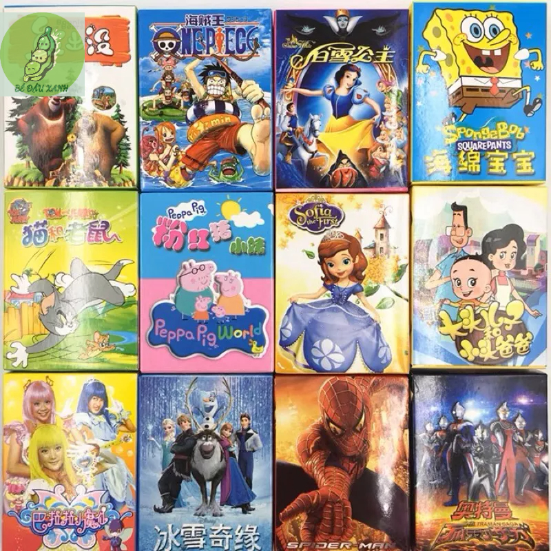 Bộ Bài tây poker hoạt hình vịt vàng, Shin bút chì hình bọt biển, HELLO KITTY siêu dễ thương in hình độc đáo chơi xì zách