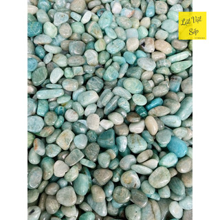 100g Vụn đá Amazonite - Đá Thiên hà tự nhiên