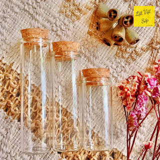 ❣️hot❣️set 10 lọ thủy tinh trơn nút bần cao cấp đường kính 2.2cm dung tích 10ml/15ml/20ml❣️ảnh thật shop chụp❣️