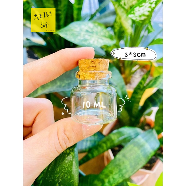 Lọ thuỷ tinh nút bần cao cấp dung tích lớn【10ml-15ml-20ml-25ml-30ml-40ml-50ml-60ml】 | BigBuy360 - bigbuy360.vn