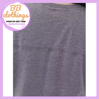 Áo thun cotton croptop boyfriend