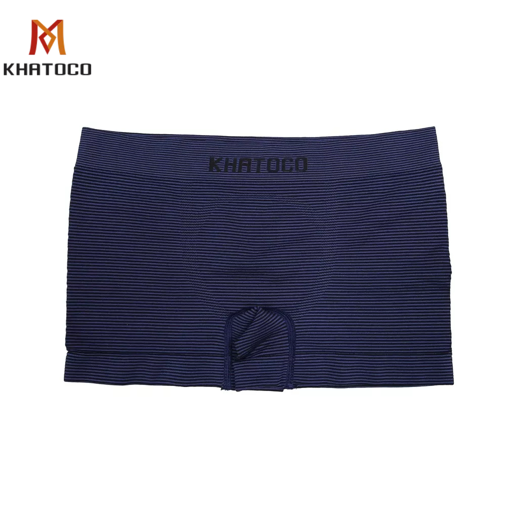 Quần lót nam boxer Khatoco sọc xanh đen mã Q5M128R0-VNSC003-2411-B