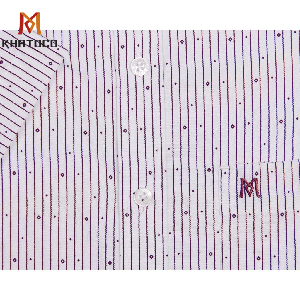 Áo sơ mi nam ngắn tay Khatoco A1MN438S1-CNIN087-2011-N