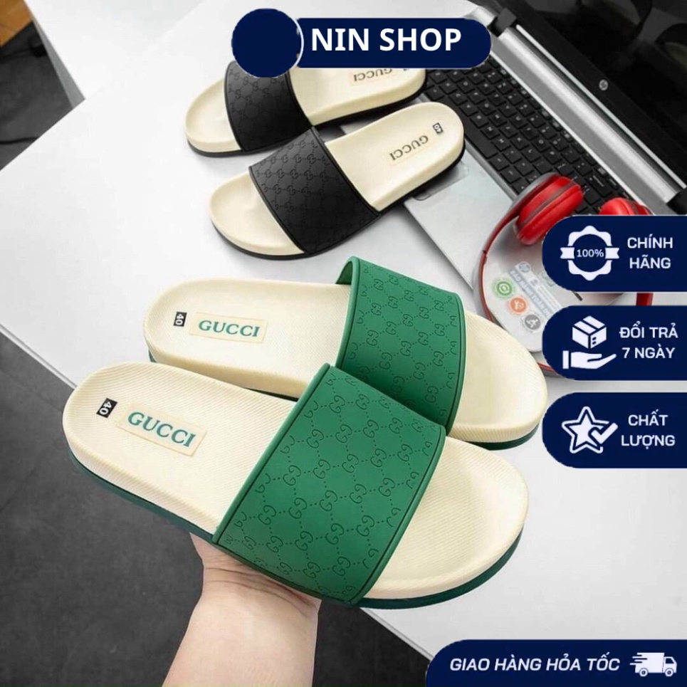 Dép Nam Quai Ngang Bản Đẹp Dép Guccl chữ nhỏ NINSHOP