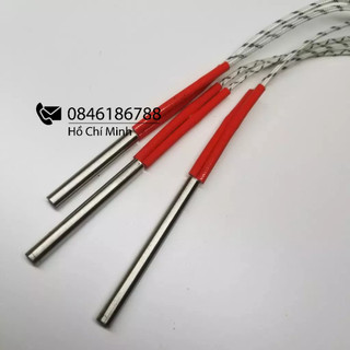 Thanh gia nhiệt, điện trở đốt nóng, điện trở khuôn một đầu phi 6,8,10 điện áp 220V dùng để ép khuôn, làm nóng nhiệt độ