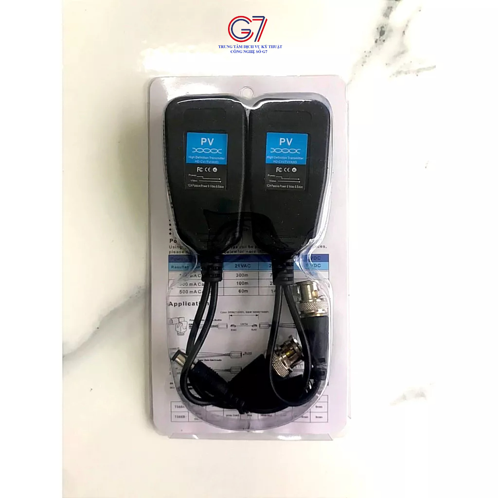 Video Balun kèm nguồn 100 Mét BL-AC