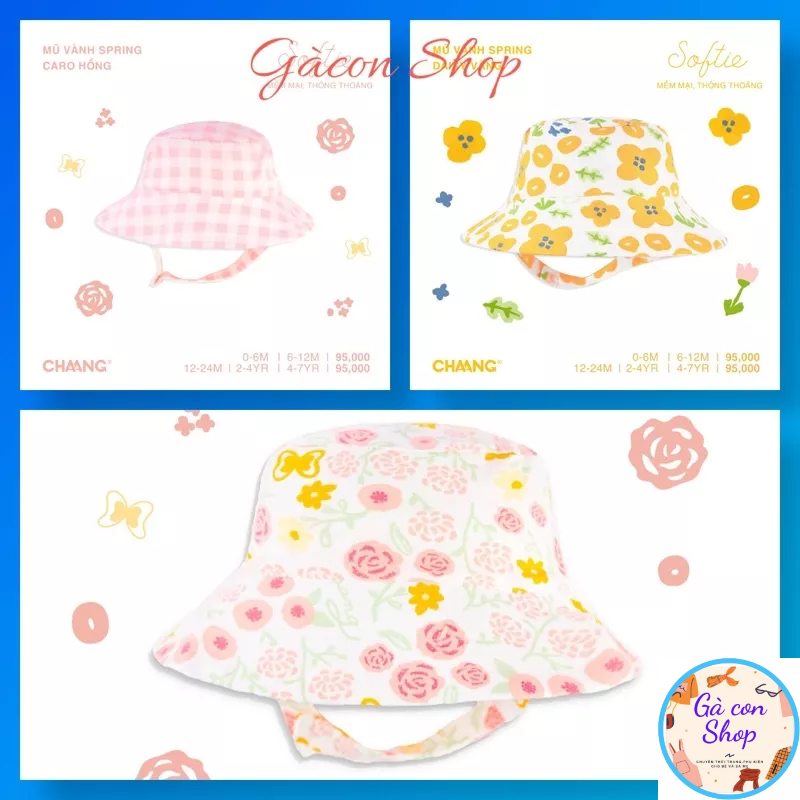 Mũ bé gái 6m-7y