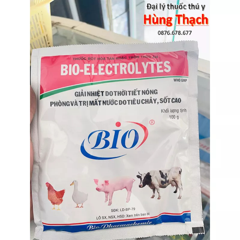 Bio-Electrolytes gói 100g nước biển, điện giải, giải nhiệt do thời tiết nóng, phòng ngừa mất nước trong tiêu chảy