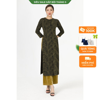 Áo Dài Cách Tân Nữ Cổ Tròn Lamer L61A19Q068