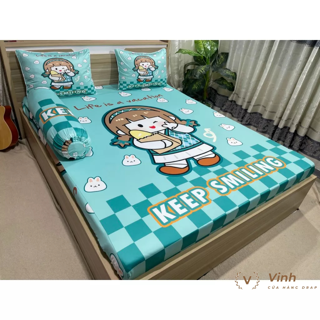 Bộ Drap Thun Lạnh Ý 5D