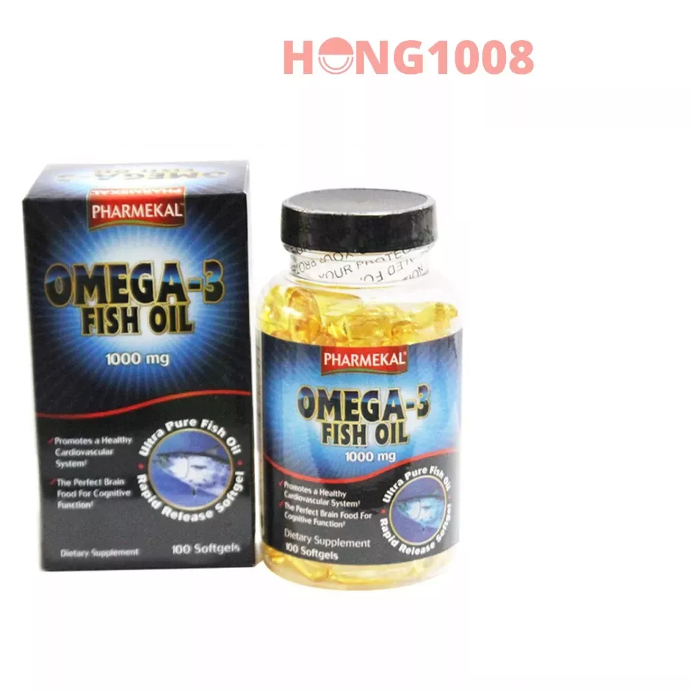 Viên uống Viên Dầu Cá Omega 3 Fish Oil 1000mg Pharmekal 100 viên