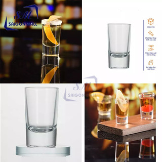 Hộp 6 ly thủy tinh uống rượu cao cấp 25ml VTC17 / 6 ly uống rượu shot