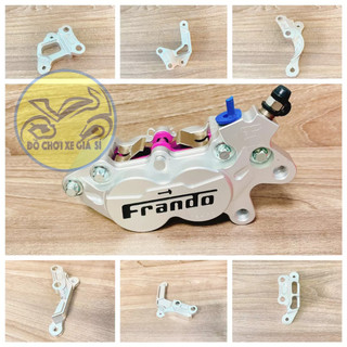  Heo Dầu Frando 4 Pis Màu Bạc + Pad CNC tất cả Các Dòng xe 