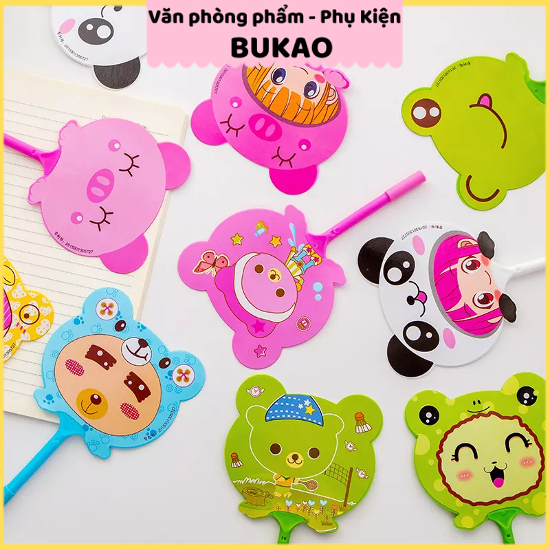 Bút bi quạt mẫu mới nhiều mẫu dễ thương mùa hè đa năng, quà tặng độc đáo Bukao