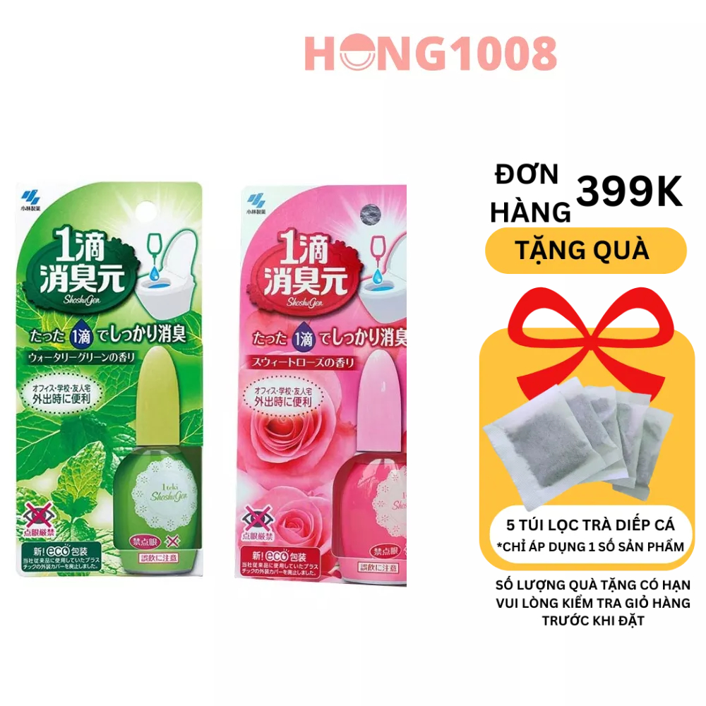 Nước nhỏ thơm bồn cầu Iteki Shoshugen Kobayashi 20ml của Nhật Bản