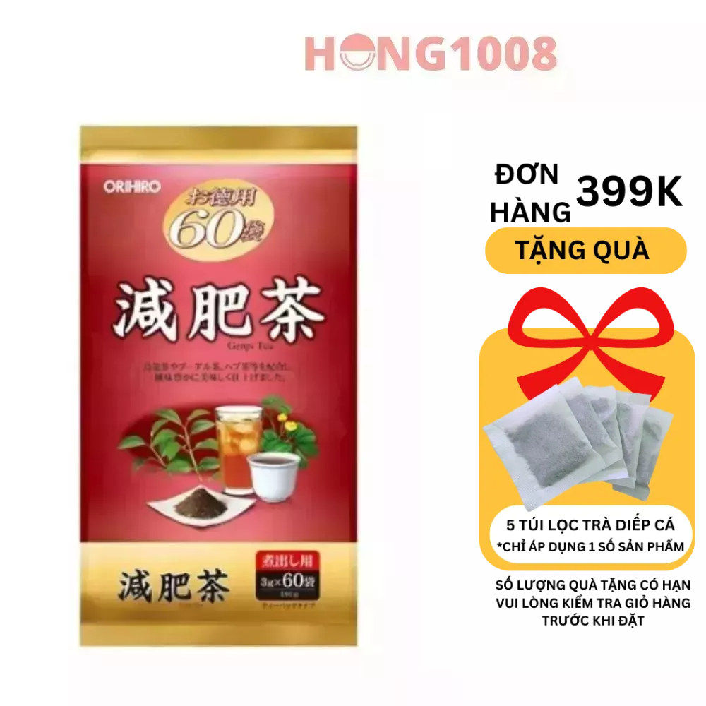 Trà Genpi Orihiro 60 Túi Lọc của Nhật