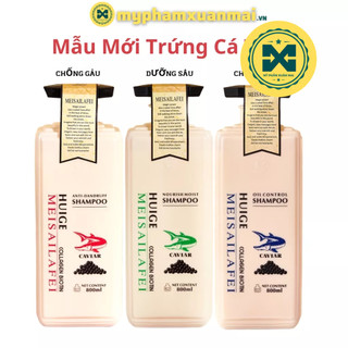 Bộ Dầu Gội Xả Meisailafei Huige Biotin Collagen Caviar Trứng Cá Tầm cao cấp 800ml