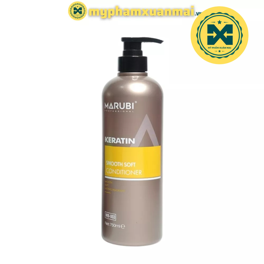 Cặp Dầu Gội Xả Marubi keratin collagen siêu mượt 750ml