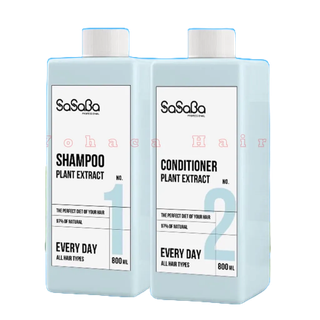 Dầu Gội Dầu Dầu Xả Hoàn Hình Sasaba Mẫu Mới 800ml