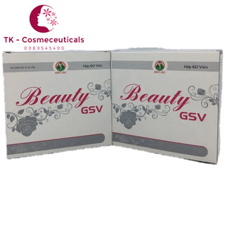 (CHÍNH HÃNG) Viên Uống Beauty GSV Bổ Sung Collagen Giúp Da Tươi Mịn Và Săn Chắc - Hộp 60 Viên