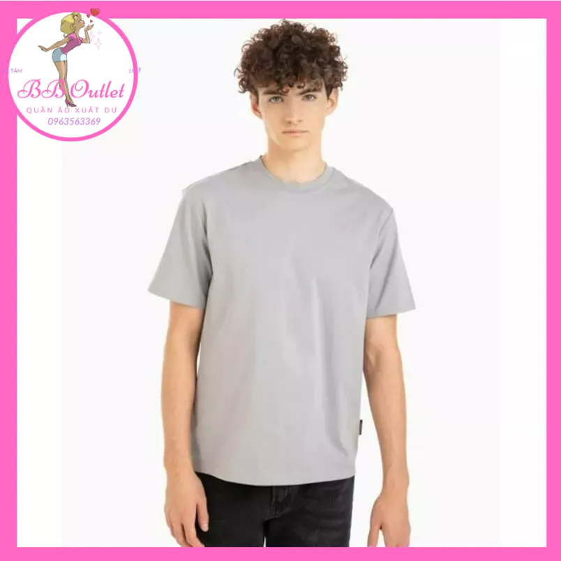 Áo phông / áo thun cotton  nam màu trơn xuất khẩu - có bigsize