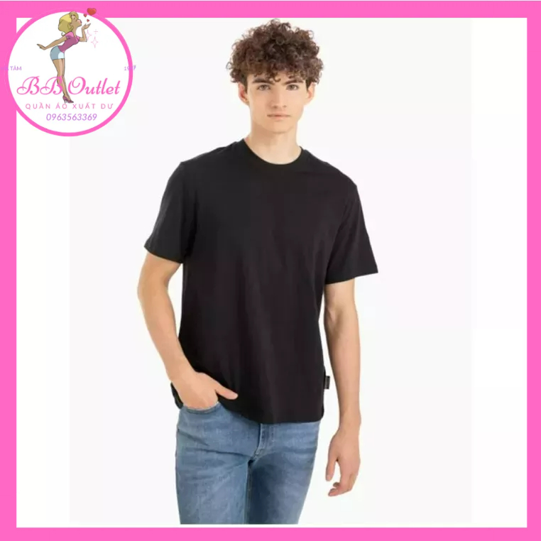 Áo phông / áo thun cotton  nam màu trơn xuất khẩu - có bigsize