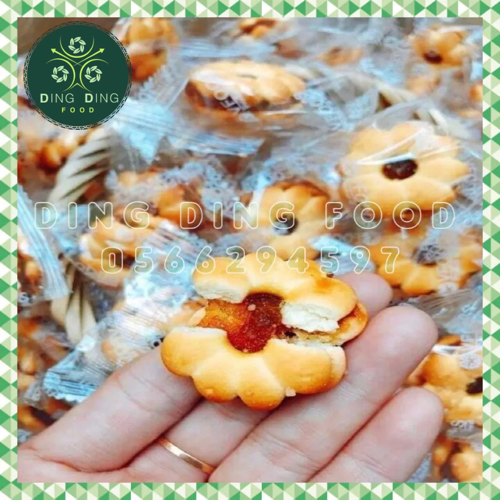 Date 2025 - 1Kg Bánh Quy Hoa Mai Nhân Mứt Khóm Thái Lan Vfoods, Nhân Kem, Bánh Mứt, Ăn Vặt Siêu Ngon, DING DING FOOD