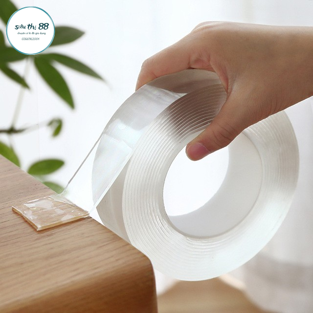 ⚡RẺ VÔ ĐỊCH⚡Băng Dính 2 Mặt Đa Năng Trong Suốt 88127 SIÊU THỊ 88
