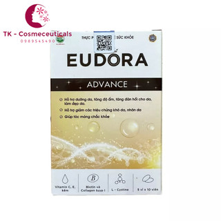 Viên uống eudora advance đẹp da, chắc khoẻ tóc móng - hộp 50 viên