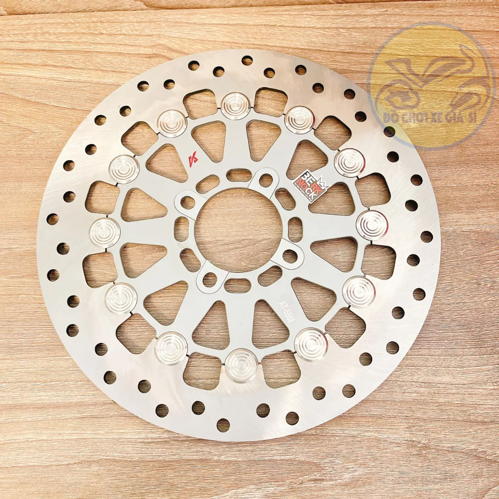 Đĩa King Drag V2 Khoen Inox 304 267mm màu xám lắp được cho tất cả các dòng xe thông dụng